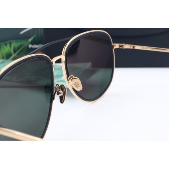 Maui Jim Fair Winds MJ 554-16UTD Black/Gold Aviator Sunglasses Gray polarized - Picture 6 of 6